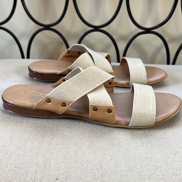 New! XOXO Baruch slide on flat strap sandals size 10 - Picture 6 of 12